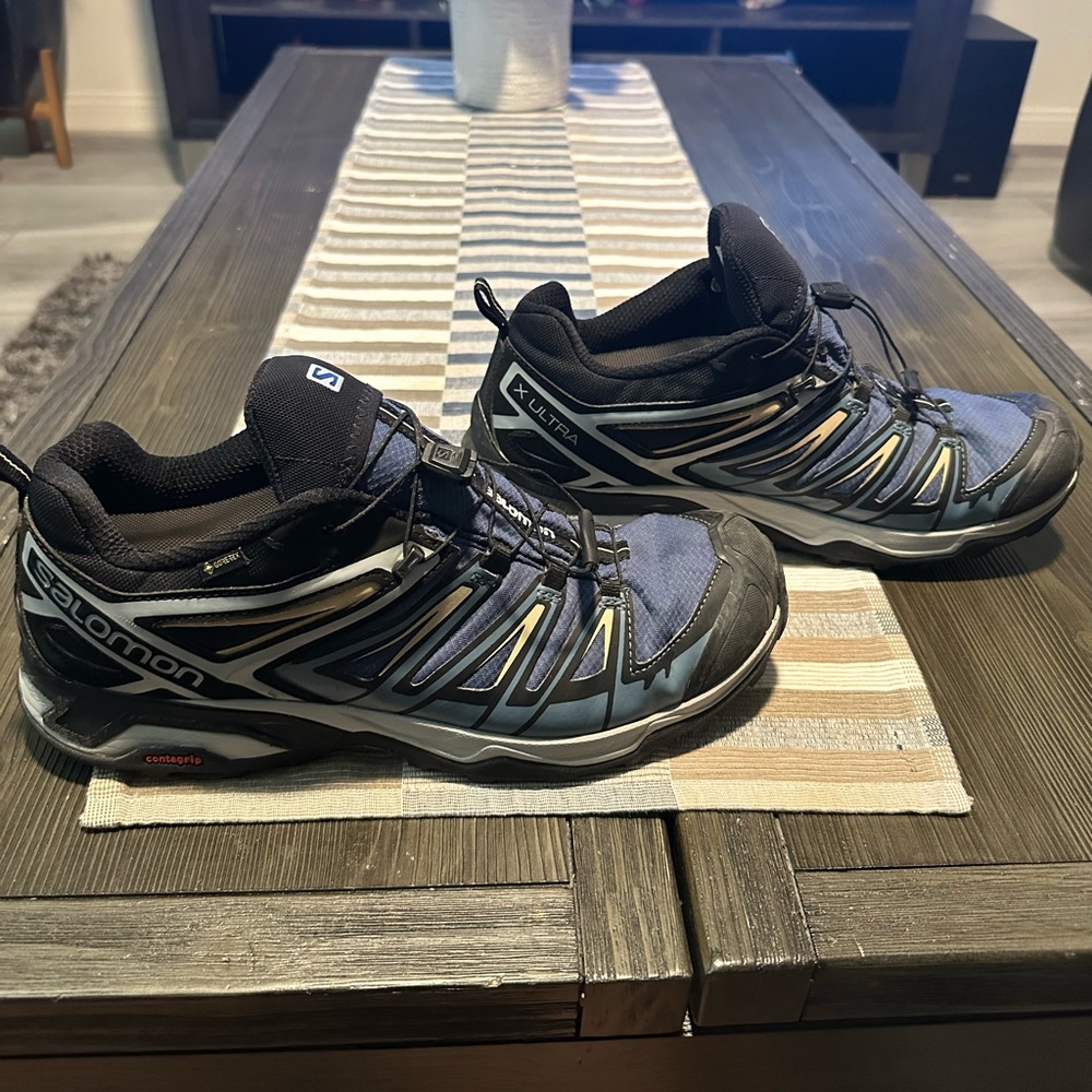 Salomon X Ultra 3 Low GTX- Blue/Black/Yellow (12)- used